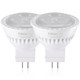 Torchstar Led Mr11 Bulbs 25W Halogen Equivalent 3W 2700K Soft White NonDimmable Outdoor Landscape Lighting Bulb Gu4 Base Spotlights Ac/Dc 12V Low Voltage Recessed Track Lights Pack Of 2