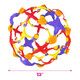 The Orb Factory Orb Curiosities Jumbo ExpandABall More Than Doubles From 5 To Over 12 Hoberman Sphere And Expandable Breathing Ball Toy Great For Breathing Exercises Fidget Play For Kids And Adults