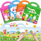 UranusandNo1 4 Sets Easter Reusable Sticker For Kids 24 Activities For Toddlers 13 Arts And Crafts Removable Jelly Stickers For Girls Boys Travel Toys Holiday Gifts Easter Basket Stuffers
