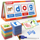Coogam Cvc Word Builder Magnetic Sight Word Games With Flashcards Matching Letter Reading And Spelling Game Montessori Alphabet Educational Toy For Preschool 3 4 5 Year Old Kids Toddlers
