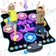 Terramus Upgraded Dance Mat Toys For 312 Year Old Girls Boys Electronic LightUp Dance Pad With Bluetooth 8Buttons 9 Levels Dancing Mat For Kids Music Game Xmas Birthday Gifts Toddler