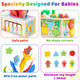 Mummed Montessori Baby Wooden Tissue Box Christmas Toy 6In1 Sensory Tissue Box Toy For Babies 36+ Months Developmental Toys For Babies For 36+ Months