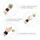 Patikil 25 Inch Sports Wrist Ball Baseball Rubber Rebound Wristband Wrist Ball Sport On A String For Exercise Play Mixed Colors