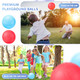 Civaner 2 Pack 5 Inch Dodgeball Balls Red and Blue Playground Dodgeballs Small Playground Ball For Kids Teens Adults Pvc Gym Sports Ball For Outdoor Yoga Four Square Pe Games Recess Exercise Play