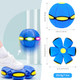 Daimeitec Magic Bouncing Ball Magic Metaball Children Bouncing Ball ParentChild Interaction Dual Form Freely Switchable Magic Metaball Flying Saucer With 6 Light Blue