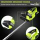 Cordless Hedge Trimmer - SnapFresh 20V Electric Hedge Trimmer 22" Dual-Action Blade, Grass Trimmer with 2.0Ah Battery and Charger, Bush Trimmer, Shrub Trimmer