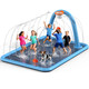 Octaplay Splash Pad For Kids and Dogs Large Sprinkler Pad Water Toys With Basketball Hoop Thickened NonSlip Splash Mat Foldable Play Pool and Outdoor Summer Toys Ages 412 102 Splash Pad