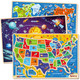 Synarry Large Usa Wooden Puzzles For Kids Ages 35 Learning United States Map Puzles For Kids Ages 46 Wood Jigsaw Puzzles Educational Games Toys Gifts For Boys Girls Ages 38