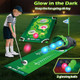 Terramus 3 In 1 Kids Golf Set With Dinosaur Automatic Golf Returner Golf Cornhole Board Led Light Up Balls Putting Mat 38 Toddler Mini Golf Games Indoor Outdoor Golf Toys For Boys Girls 3+