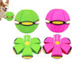 Uniqus 2Pcs Magic Bouncing Ball Magic Meta Ball ChildrenS Magic Balls Dual Form Flying Saucer ParentChild Interaction With 3 Light Suitable For Indoor and Outdoor Play Green And Blue