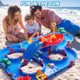 Terramus DoubleTier Kids Water Table Toys 100Pcs Water Park Playset With Pump Diy Toddler Waterways Summer Outdoor Toys For Backyard Lawn Beach Pool Outside Activity Funs For Boys Girls 48 35