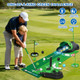 Terramus Upgraded Kids Toy Golf Set 3 In 1 Golf Toys With Dinosaur Automatic Ball Returner and Ball Launcher Led Light Up Balls Mini Golf Toy For Ages 38 Indoor Outdoor Sports For Boys Girls