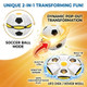 Letiafine Light Up Soccer Ball With 6 Led Lights Pop Up Flying Disc For Outdoor Backyard Game High Bounce Toss And Catch Play Sports For Boys Girls