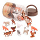 Terra By Battat 60Pcs Farm Animals Toy Tube Mini Plastic Barnyard Animal Figurines For Kids Includes Cow Pig Goat Sheep and More Educational Playset For Toddlers Ages 3+