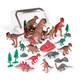Terra By Battat 60 Pieces Jungle Animals Playset Educational Toys For 3+ Years Year Olds Realistic Plastic Figurines and Accessories Includes Giraffe Lion Tiger Zebra and More