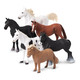 Terra By Battat 6 Pieces 6Inch Horse Figurines Horse Toy Set Realistic Plastic Animal Figurines Collectible For 3+ Years Party Decorations and Playtime