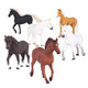 Terra By Battat 6 Pieces 6Inch Horse Figurines Horse Toy Set Realistic Plastic Animal Figurines Collectible For 3+ Years Party Decorations and Playtime