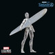 Marvel Legends Series Silver Surfer The Fantastic Four First Steps Movie Collectible 6 Inch Action Figure Toy 6Inch Scale Fully Articulated Includes Surfboard Stand And 5 Accessories MovieAccurate Metallic Deco Ages 4 Plus