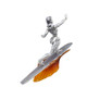 Marvel Legends Series Silver Surfer The Fantastic Four First Steps Movie Collectible 6 Inch Action Figure Toy 6Inch Scale Fully Articulated Includes Surfboard Stand And 5 Accessories MovieAccurate Metallic Deco Ages 4 Plus