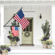 ZMTECH Flag Pole - Upgraded Bracket, 6 FT Stainless Steel Flag Poles for Outside House, Residential or Commerical, Tangle Free Flag Pole Kit for American Flag (Without Flag, Black)