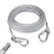 YOUNEEDFUL 1/5 Outdoor Clothesline,Heavy Galvanized Steel Cable 16ft