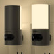 Lyridz Plug-in LED Rotatable Night Light with Motion Sensor, Dimmable Backlit Nightlight with 1-150lm Adjustable Brightness for Bathroom, Bedroom, Hallway, Stairs, 2 Pack - Warm White