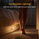 Lyridz Rechargeable Battery Night Light with Motion Sensor, Portable Mini Warm White LED Stick-on Closet Light, Adjustable Brightness for Bathroom, Bedroom, Kitchen, Cabinet, Stairs, Hallway, 2-Pack