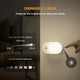 Lyridz Rechargeable Motion Sensor Night Light, Cool White LED Stick-on Closet Light with Dusk to Dawn Sensor, 1-20LM Stepless Adjustable Brightness for Bedroom, Wall, Kitchen, Stairs, Hallway, 2-Pack