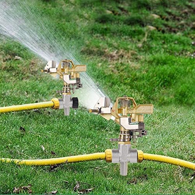 Biswing 2 Pack Impact Sprinklers with Stand (Spike) Heavy Duty Zinc ...