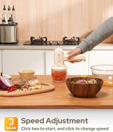 3-In-1 Hand Mixer Hand Mixer Electric Handheld With Garlic Chopper To ...
