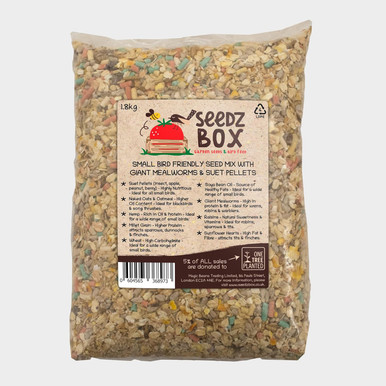 Wild Bird Food Seed Feed Mix With Suet Pellets For Small Garden Birds 1 ...