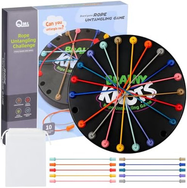 Untangling String Challenge Hadaclub Brainy Knots Rope Untangling Game,Twisted Rope Puzzle Game ...