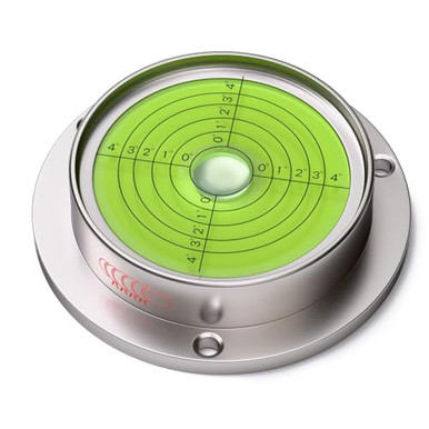 Caterpillar Red Large Flanged Metal Circular Angle Spirit Bubble Degree ...