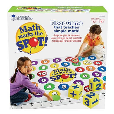 Learning Resources Math Marks The Spot Floor Game Homeschool Number ...