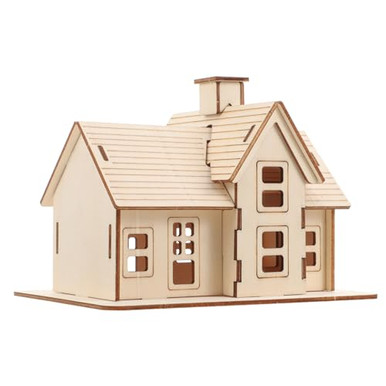 Uonlytech Puzzles for Adults 1 Set Cabin Model 3D Wooden 3D Puzzles ...