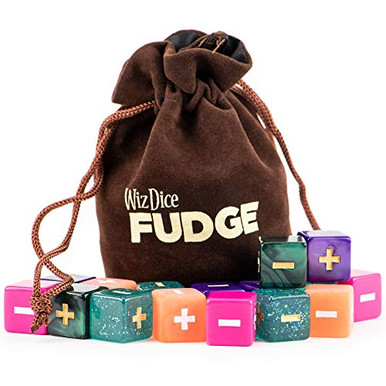 Wiz Dice - Fudge Dice GM Starter Set - Polyhedral Set with Bag for RPG ...