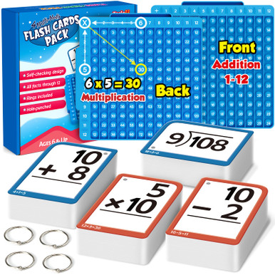 Torlam Math Flash Cards + Math Board Multiplication Flash Card Times ...