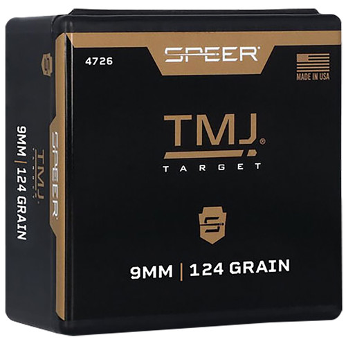 Speer 4726 TMJ 9mm 124 Grain Total Metal Jacket Reloading Bullets 600/Box