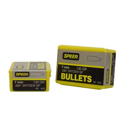 Speer .284 Caliber 7mm 130 Grain Spitzer Projectile