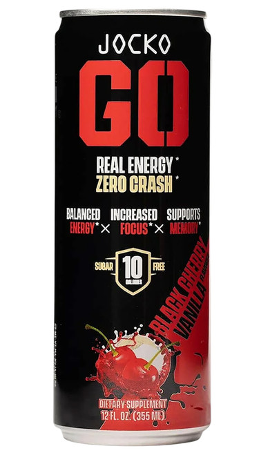 Jocko Fuel 29000 Black Cherry Vanilla Energy Drinks 12oz 12Pack 810076290000