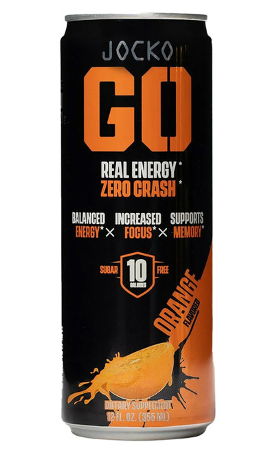 Jocko Fuel 33920 Orange Energy Drinks 12oz 12Pack 860005339201