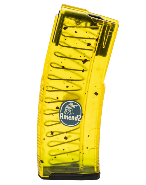 Amend2 556MODCBAN30 MOD-C Banana 30rd 5.56 NATO Fits AR-15 Yellow/Green Polymer