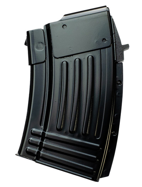 Global Ordnance 10rd Fully Ribbed 7.62x39mm Rifle Magazine Black Steel for AK-47