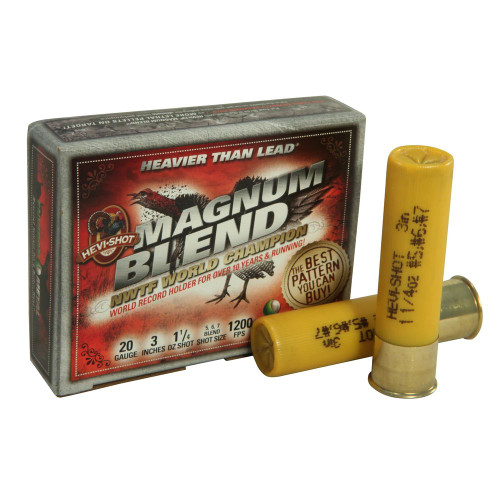 HEVI-Shot HS00567 Magnum Blend Turkey 20 Gauge 3" 1-1/4oz 5/6/7 Shot 1200 fps 816383005675