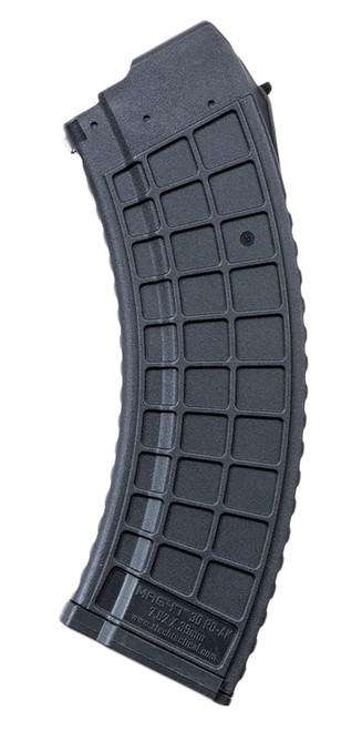 Xtech Tactical XTT1152BLKMAG47 30rd 7.62x39 Gen2 Waffle AK-47 Rifle Magazine Black Stainless