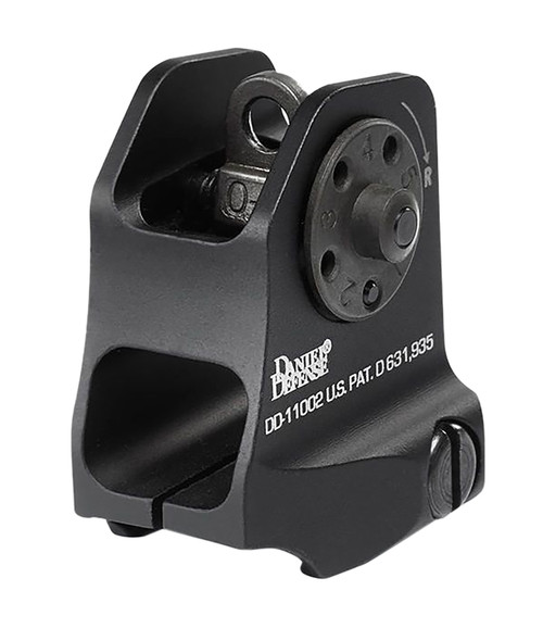 Daniel Defense 1906411002 A1.5 Fixed Rear Sight Black Hardcoat Anodized Fixed Rear Sight