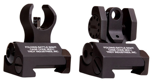 Troy Ind SSIGIARSMBT00 Micro BattleSight Set HK Front & Round Rear Black