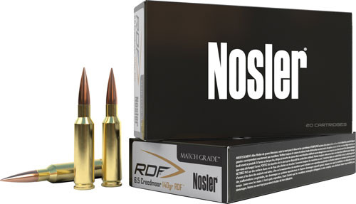 Nosler Match Grade RDF Hollow Point Boat Tail 140 Grain 6.5mm Creedmoor 2650 fps 054041601153 Nosler Match Grade RDF Hollow Point Boat Tail 140 Grain 6.5mm Creedmoor 2650 fps 054041601153