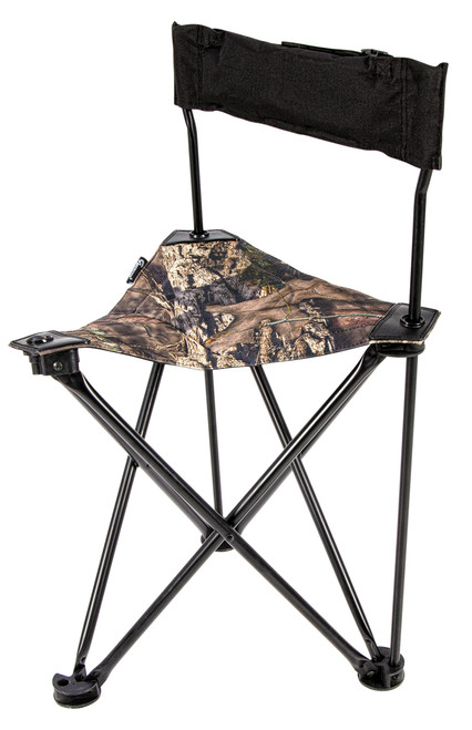 Ameristep AMSAMEFT1013 Tripod Stool w/Back Swivel Mossy Oak Break-Up Country Heavy Duty Fabric/Steel 769524001268