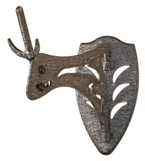 Skullhooker Little Hooker European Skull Display Bracket Small to Mid-Size Black Steel